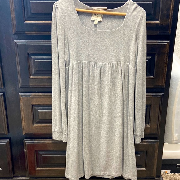 Precious Babydoll Dress, Grey Knit, Sz. Lg - Picture 4 of 4